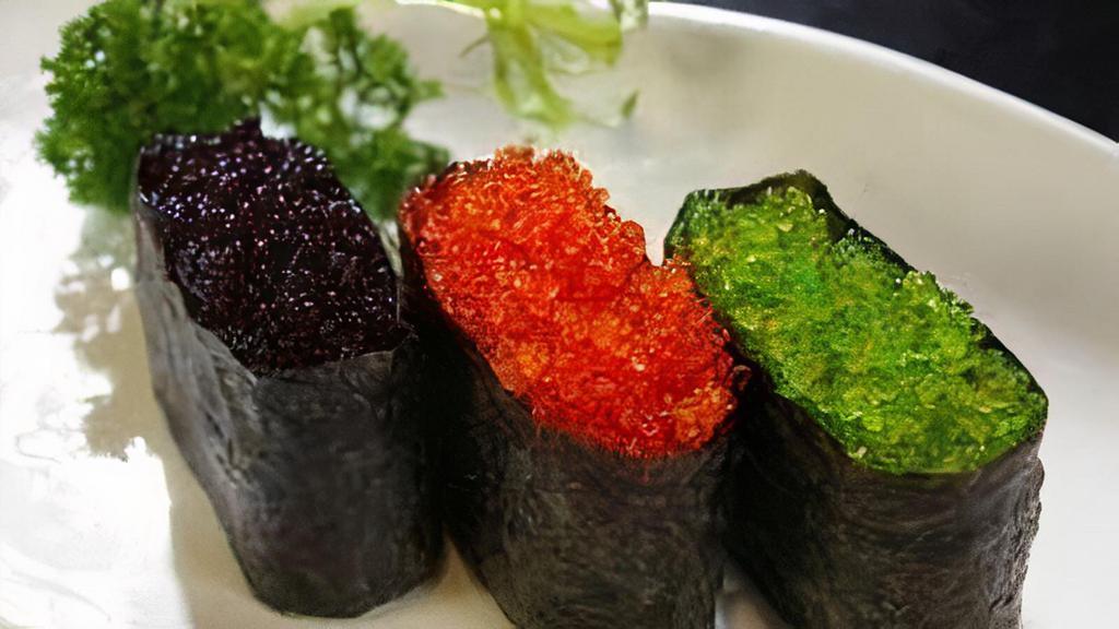 Tobiko (Flying Roe) · Raw or uncooked.