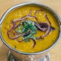 Yellow Dal Tadka · North Indian style yellow lentils tempered with ghee-fried spices and herbs. Gluten-free, ca...