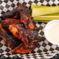 7 Wings · Celery + choice of ranch or blue cheese