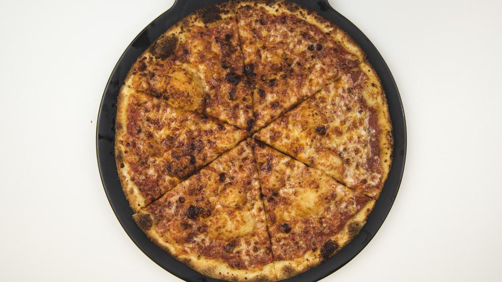 Five Cheese Pizza · Our signature blend of marinara, mozzarella, fontina, provolone,  parmesan, and pecorino romano.