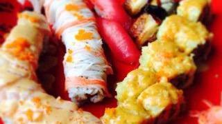 Sushi Dinner · (8 pc.) nigiri with spicy crunchy shrimp roll.