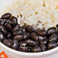 Beans & Rice · Black beans and white rice