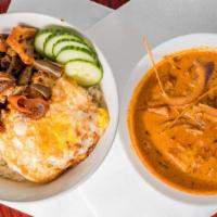 Vegetarian Bowl · Vegetarian. Malaysian curry prepared with curry spices, coconut milk, mixed vegetable, potat...