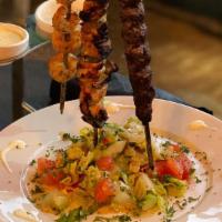 Vandal Lovers (Mixed Grill) · A COMBINATION OF BEEF KEBAB, CHICKEN KEBAB AND GRILLED SHRIMP. SERVED WITH GARLIC  SAUCE.