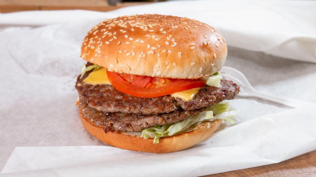 Double Cheese Burger · Grilled or fried patty with cheese on a bun.