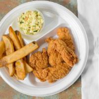 Chicken Tenders With Fries · Serving sizes are small or large.