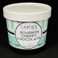 Brbn Cherry Chocolate - Pint · Rich chocolate ice cream with Bordeaux cherries & brbn flavoring.