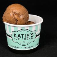 Decadent Chocolate · Our richest chocolate ice cream.
2 scoops in a regular cup with a to-go lid.
