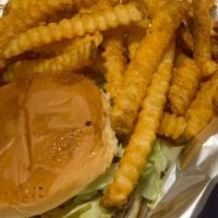 Double Cheeseburger Combo · Season Fries & double patty burger
