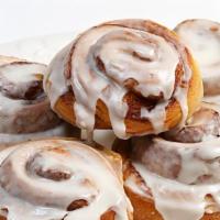 Cinnamon Roll · Made with a combination of warm dough, cinnamon, and cream cheese.