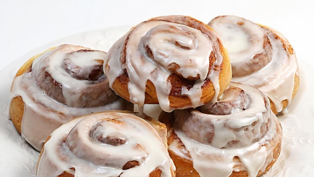 Cinnamon Roll · Made with a combination of warm dough, cinnamon, and cream cheese.