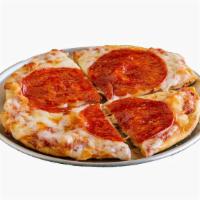 Kids Pizza · Personal cheese pizza of choose 1 regular topping from our menu.