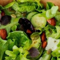Simple Side Salad · Spring mix, onion, cherry tomatoes and cucumber with choice of your dressing.