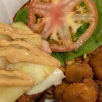Grilled Or Deep Fried Salmon Sandwich · We take a salmon filet and give you a choice, grilled seasoned perfection or deep fried flak...