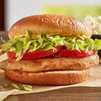 Grilled Chicken Sandwich Boxed Lunch · Grilled chicken breast on a toasted bun. Served with lettuce, tomato, and honey mustard sauc...