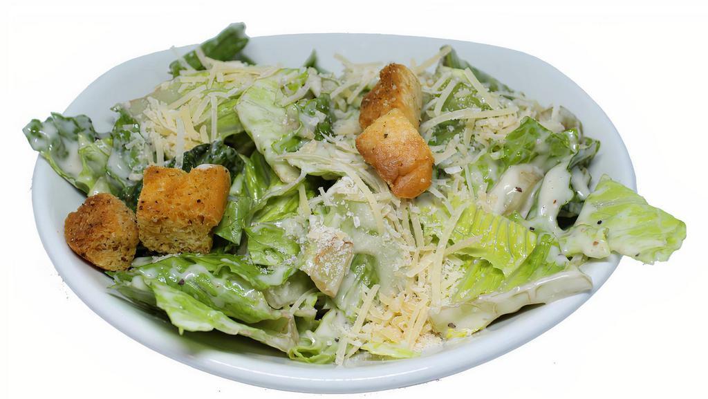 Side Caesar Salad · Romaine, parmesan cheese & croutons with house-made caesar dressing.