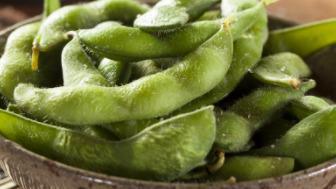 Edamame · Lightly salted and boiled soybeans.