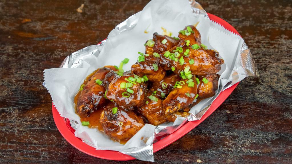Hell'S Kitchen Wings · Six piece. Chicken wings deep fried, tossed in our special sauce.