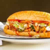 Hawaiian Delight Combo · Chicken and shrimp with onion, cheese, lettuce, tomato, bell pepper, mayo, and sweet and sou...
