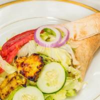 Chicken Breast Kabob Wrap · Chicken breast cooked in char grill, marinade with chapped onion, olive oil, served with let...