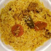 Biryani Spicy Rice · Basmati rice with vegetable, and our special seasoning.