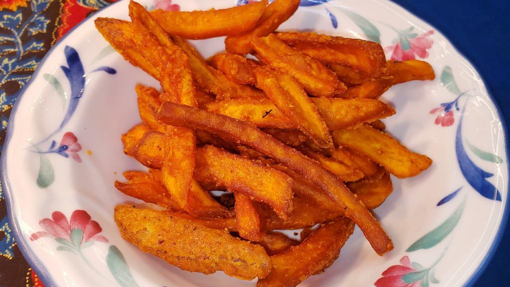 Sweet Potato Fries · Fried sweet potato.
