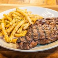 Steak Frites · 16 oz ribeye, served with french fries. Consuming raw or undercooked meats, poultry, seafood...