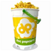 Pop Bucket · 1/2 Gallon of (8 cups) Fresh Popped gourmet delicious Doc Popcorn in your choice of flavor!