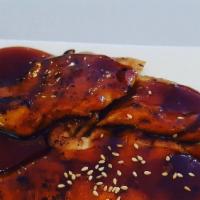 Teriyaki Chicken · Served with clear soup, spring roll, and fried rice.