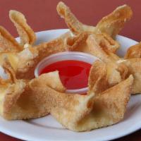 Crab Rangoon  (10) · cream cheese wontons (10 pieces)
w.sweet & sour sauce on the side