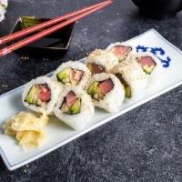 Tuna Salad Roll · Spicy tuna and crab inside wrapped with cucumber.