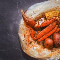 Crab Bag · One snow crab cluster, one corn, and two potatoes.You can add a cluster, lobster tail, sausa...