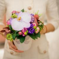 Sweetest Thing · This Bouquet is arranged with flowers chosen by florist.

Not sure what flowers your recipie...