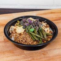 Mongolian Bowl · Lean ground beef in a sweet Yashido sauce, served over Jasmine rice, topped with green beans...