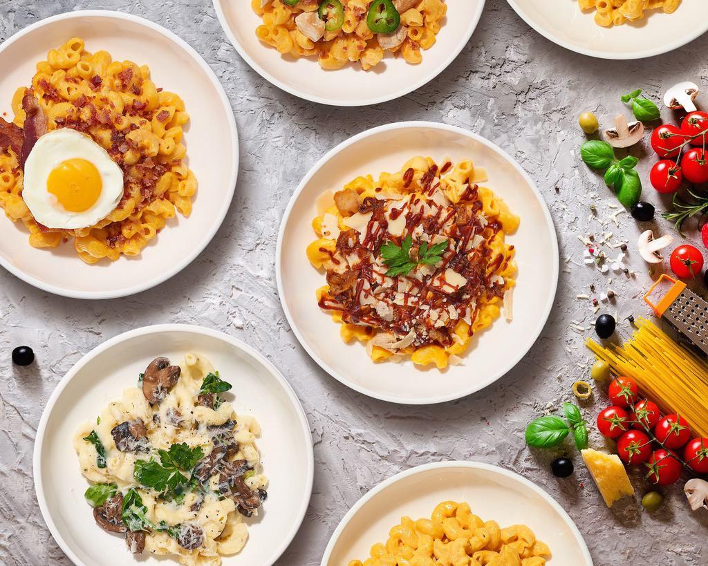 Macaroni Mayhem · Fast Food · Comfort Food · Italian · American