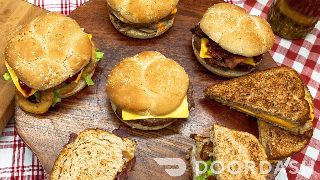 Rebel Burger · Burgers · Sandwiches · Desserts
