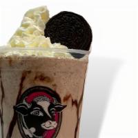Cookies 'N' Cream Specialty Frappe · Cookies 'n' Cream ice Cream with chocolate drizzle, whipped cream, and a whole Oreo ®.