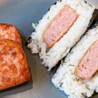 Spam Rice Ball · Fried spam