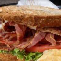 L.T. Sandwich · Crisp bacon, lettuce, tomato, and mayo on multi grain toast.