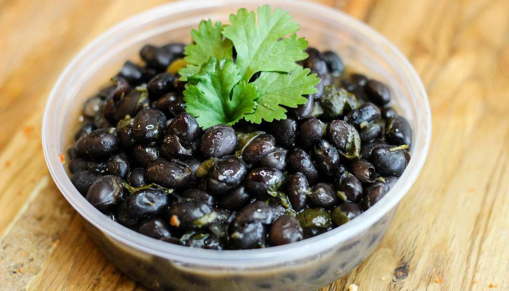 Black Beans · Slow cooked with fresh cilantro, cumin, and sofrito (onions, red bell pepper and garlic leeks). Gluten friendly. Vegetarian.
