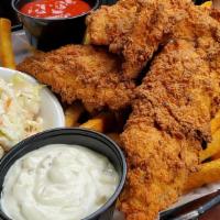 Fish & Chips · fried haddock served with tartar sauce