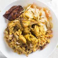 Curry Chicken · A delicious mixture of Jamaican curry, herbs, spices, and fresh vegetables.