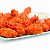 Buffalo Chicken Wings · Crispy, juicy, bone-in chicken wings. Available plain or choose your favorite sauce.