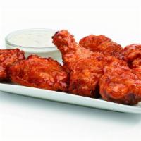 Barbecue Chicken Wings · Crispy, juicy, bone-in chicken wings. Available plain or choose your favorite sauce.