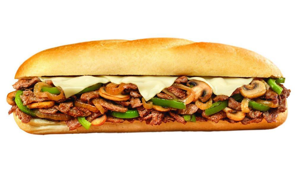 Super Steak Large · Steak with sautéed mushrooms, onions, green peppers and American cheese.