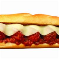 Meatball Parmigiana Large · Our authentic Meatball recipe in our traditional marinara sauce, covered in Provolone Cheese.
