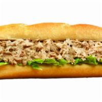 Tuna Large · Tuna mixed fresh daily with mayonnaise. Served with lettuce and tomato.