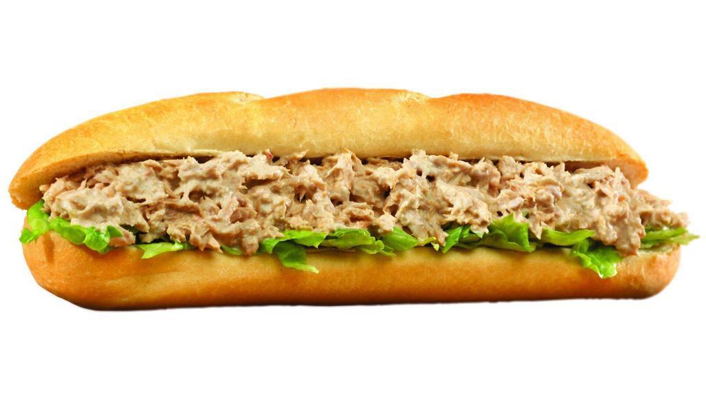 Tuna Large · Tuna mixed fresh daily with mayonnaise. Served with lettuce and tomato.