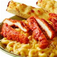 Buffalo Chicken Mac & Cheese · Spicy Buffalo Chicken and Macaroni in a creamy cheese sauce with Asiago Cheese. Served with ...