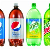 2 Liter Beverage · Available in various flavors.